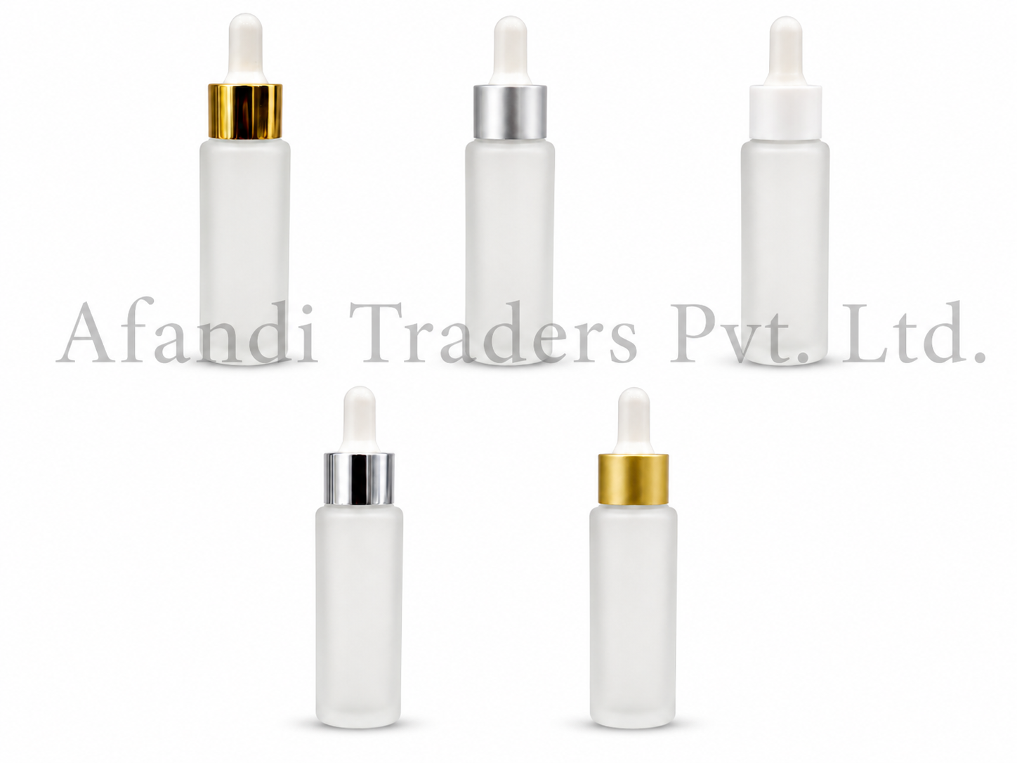Flat Shoulder Long Frosted Bottle