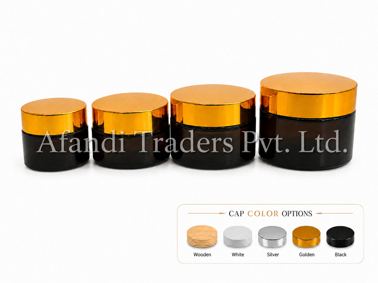 Amber Glass Jar