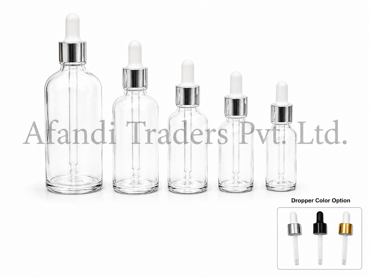 Clear Round Bottle