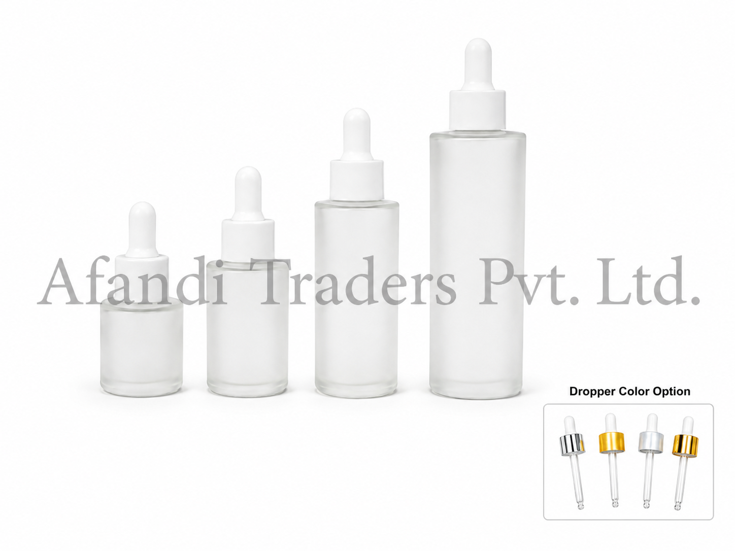 Frosted Flat Shoulder Bottle